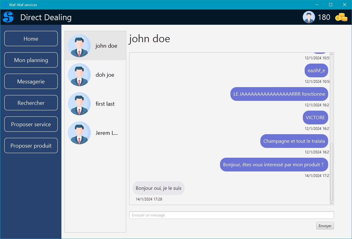 Capture du projet Coding week