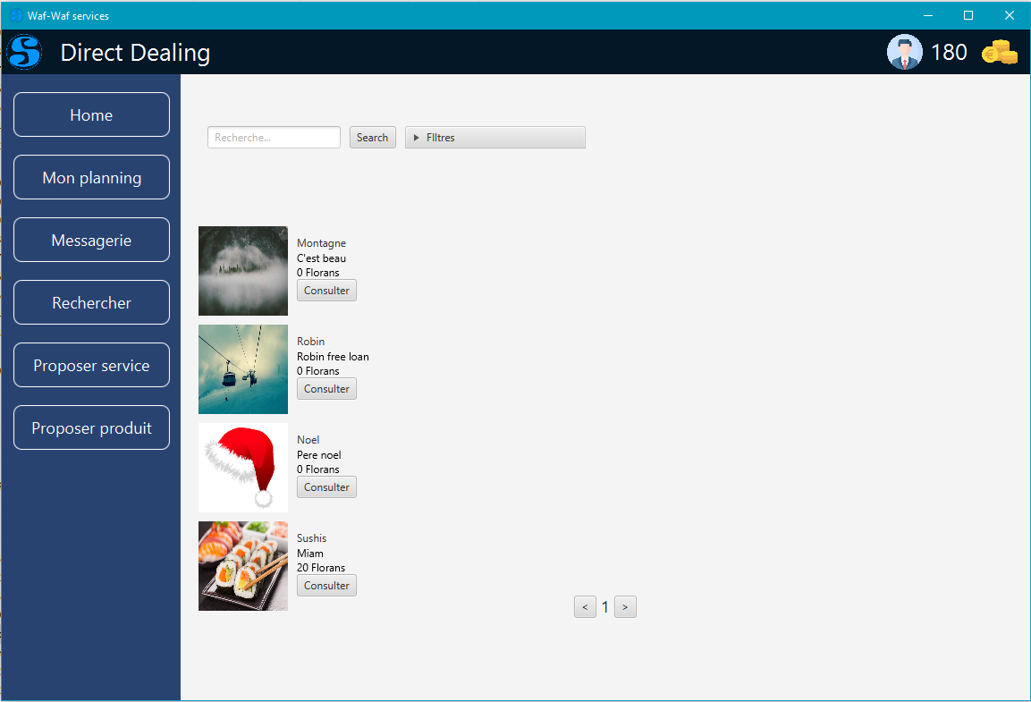 Capture du projet Coding week