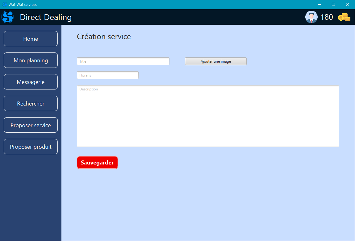 Capture du projet Coding week